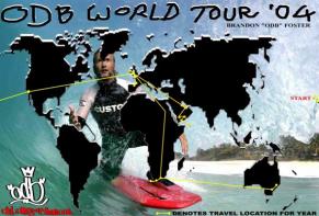 Brandon Foster :: ODB World Tour Map - Aug 2004